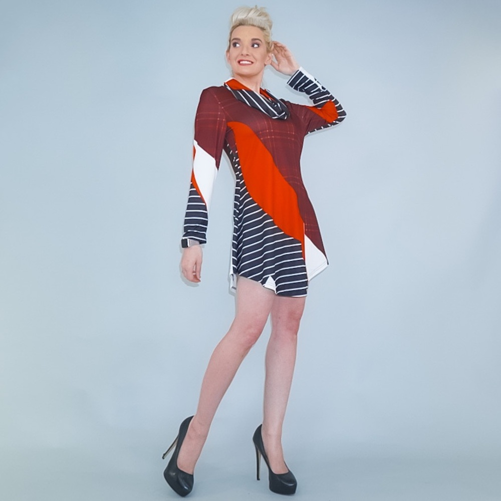 Long Sleeve Mod Dress - Picture 8 of 15